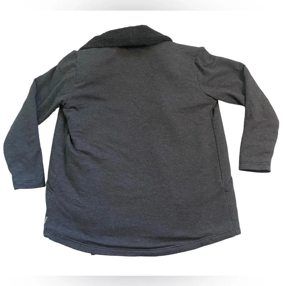 Eddie Bauer Snow Lodge Faux Shearling-Lined Wrap Cardigan